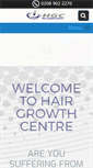 Mobile Screenshot of hairgrowthcentre.com